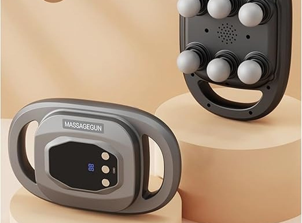 ReliefPro in grey and black, control panel and six-head underside