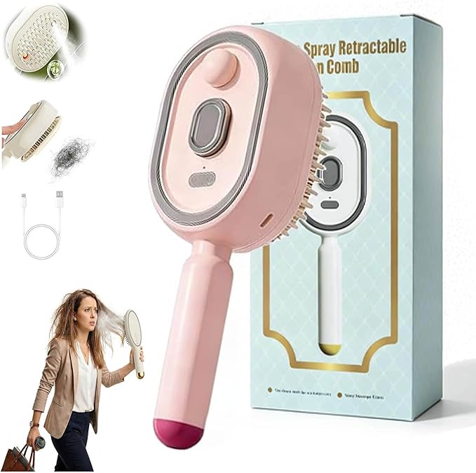 Electric spray air cushion comb