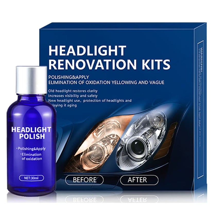 Car Headlight Renovation Kit — Restore Foggy Lights to New