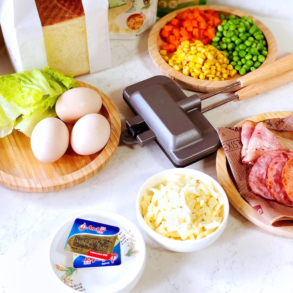 Sandwich pan used on a stovetop